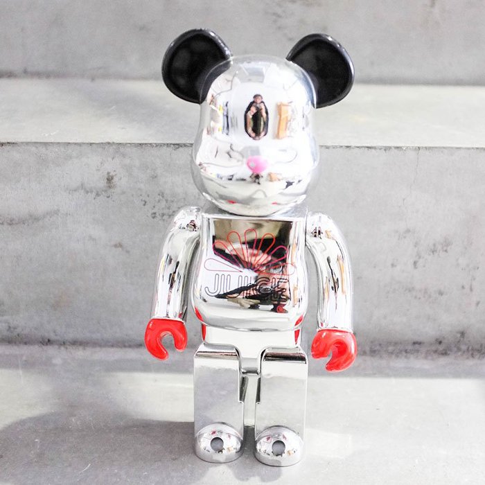 【車庫服飾】收藏品出售 BEARBRICK MEDICOM TOY 400% JUICE CLOT 電鍍 銀色 熊
