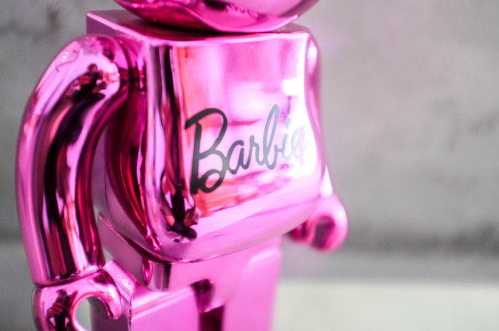 【車庫服飾】收藏品出售 BEARBRICK MEDICOM TOY BARBIE 400% 桃紅 芭比 電鍍 熊