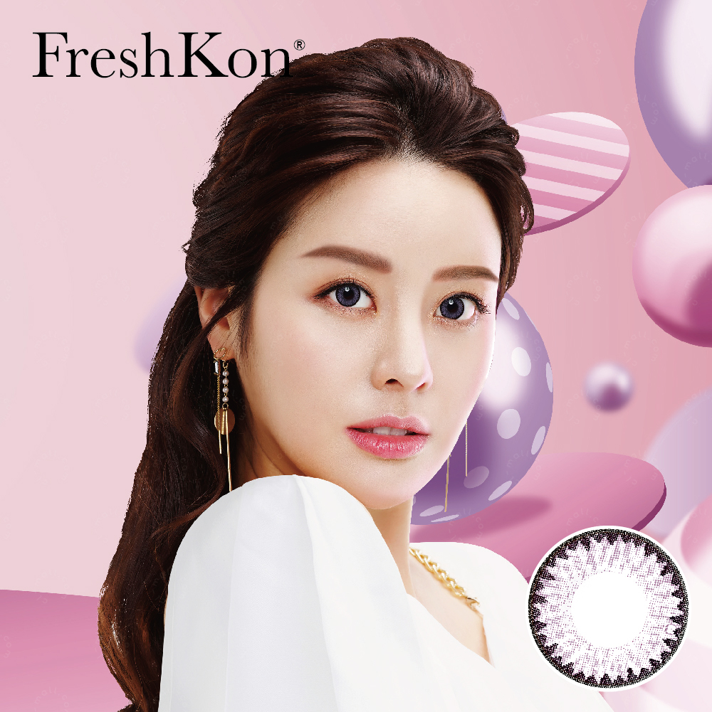 FRESHKON｜COLORS FUSION 1MONTH BLUSHING VIOLET (1M...