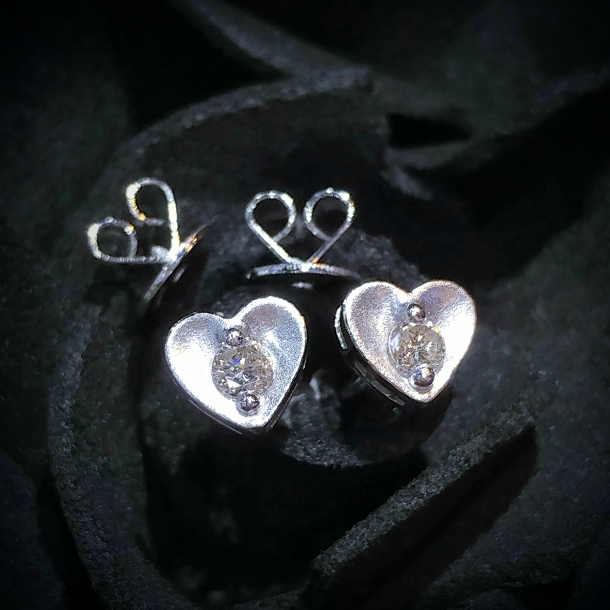 全新18K白金【主石10份鑽石】耳環