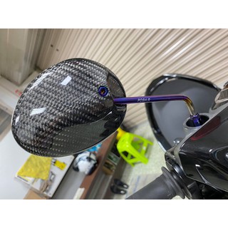 POSH 鈦合金 後視鏡支架 正鈦合金 64鈦 後照鏡 支架 千禧龜 金龜鏡 小龜鏡 規格 15cm