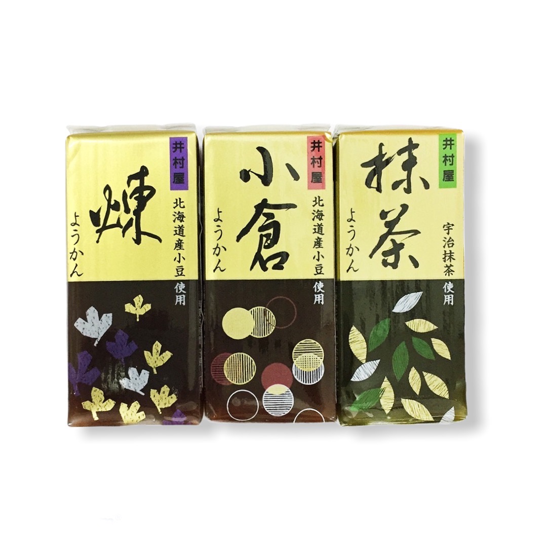 井村屋小羊羹練/小羊羹小倉/小羊羹抹茶58g