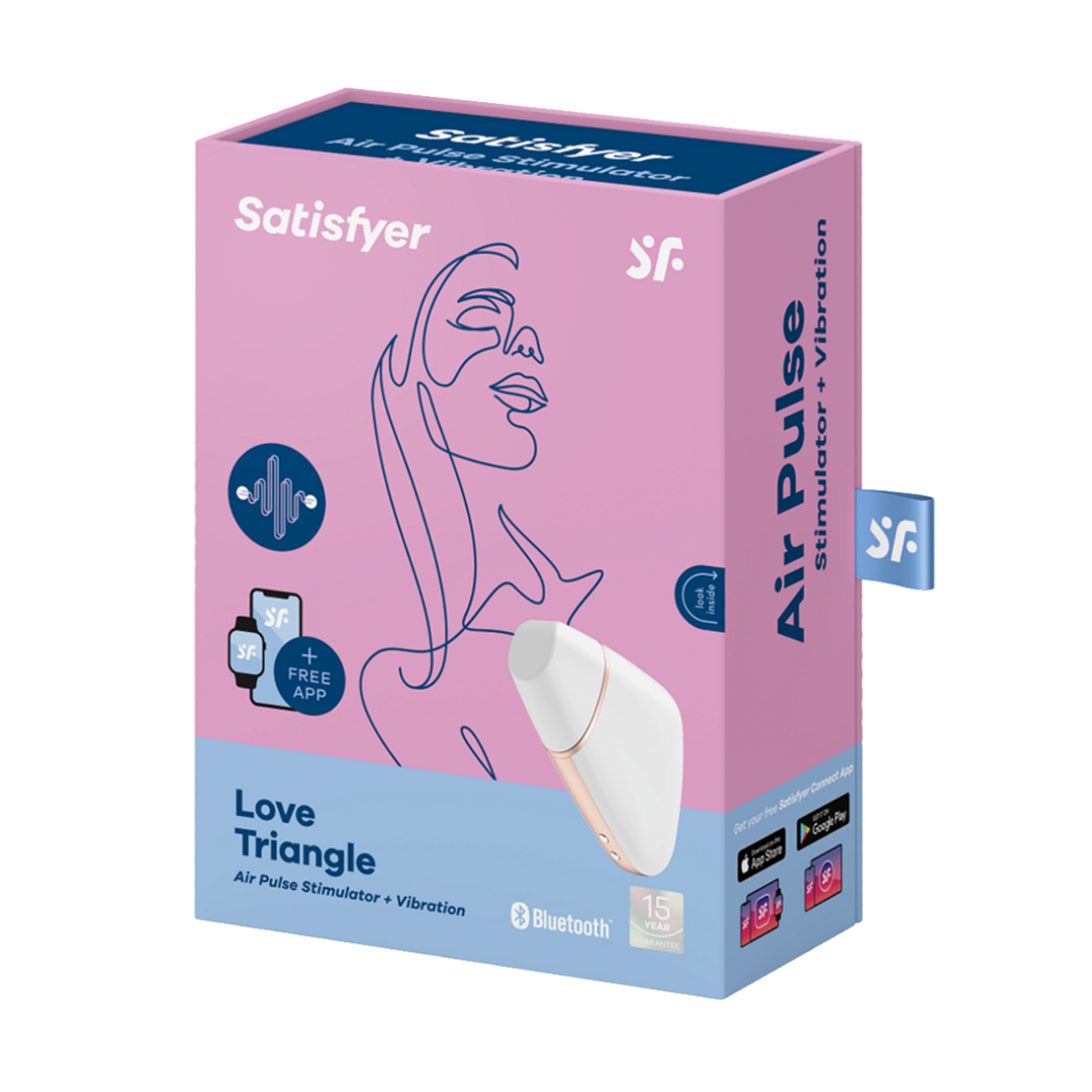 Satisfyer Love Triangle 三角形 吸吮器 白色
