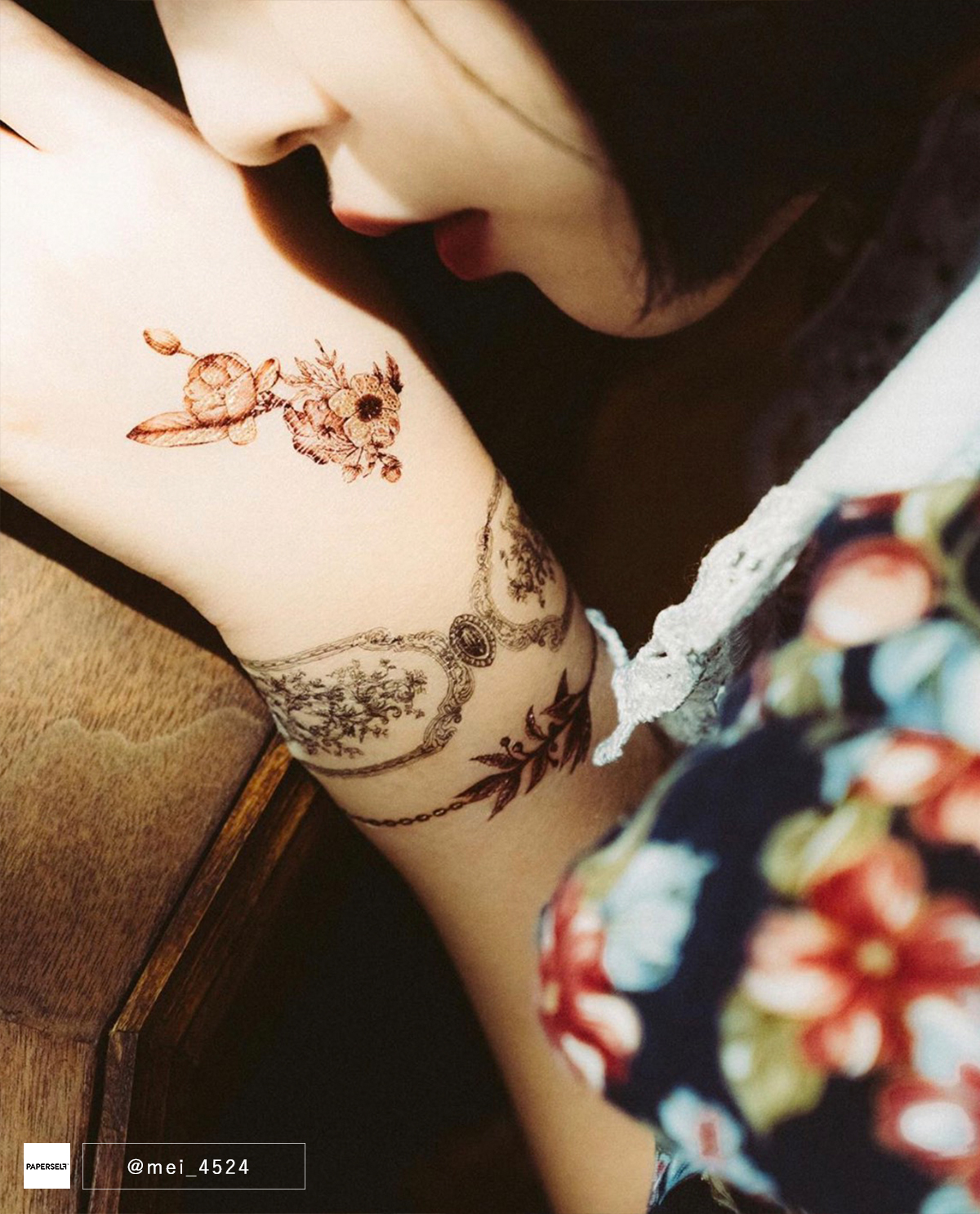 勃根地花園-手鍊 Burgundy Garden Chain Bracelet