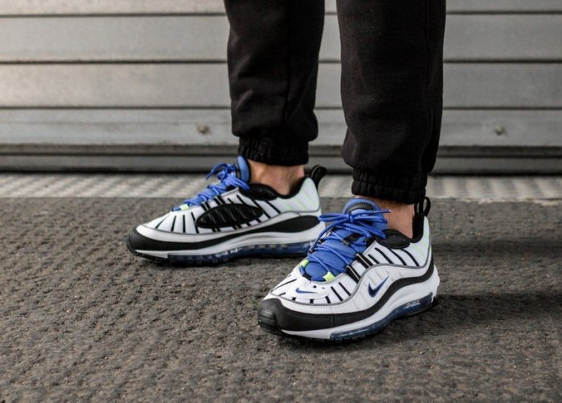 Nike Air Max 98 RACER BLUE 白黑藍 現貨 640744-103