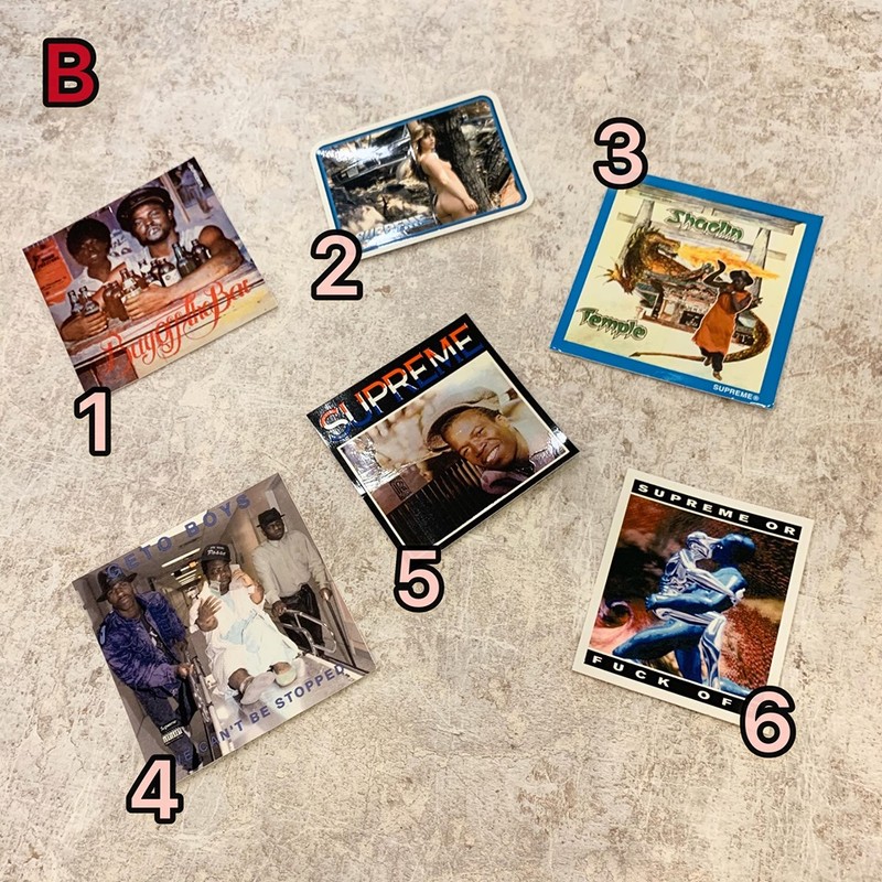 SUPREME 貼紙 Sticker B 系列 單張 賣場