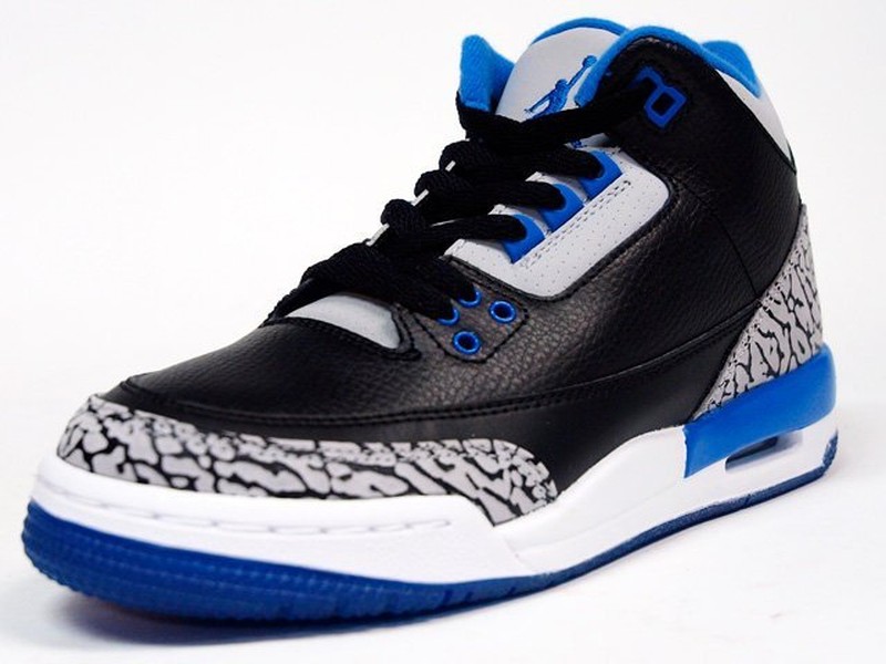 NIKE JORDAN 3 SPORTS BLUE 女鞋 GS 爆裂紋 現貨 398614-007