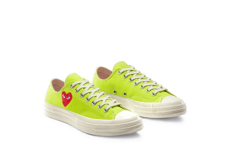 CONVERSE COMME DES GARCONS PLAY CDG 1970 川久保玲 低 夏日 亮綠 現貨 168302C