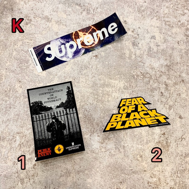 SUPREME 貼紙 Sticker K 系列 單張 賣場