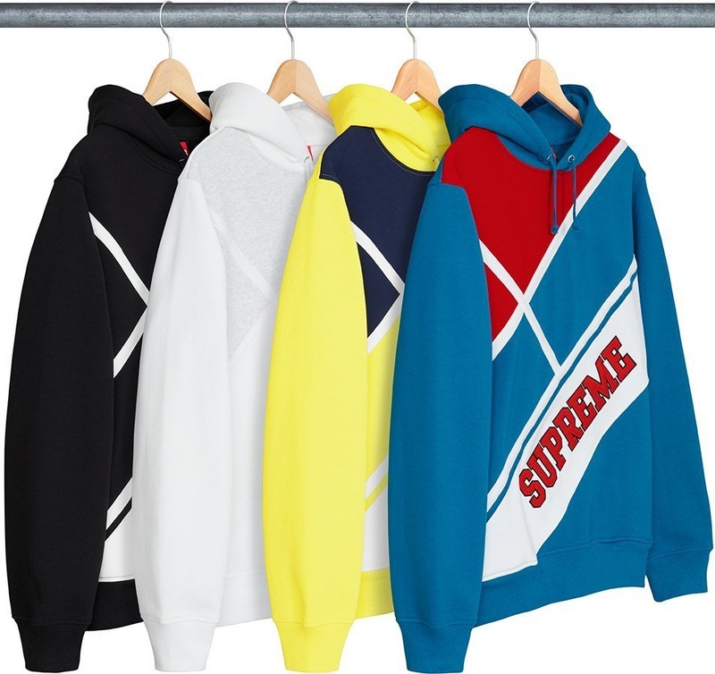 2018SS Supreme Diagonal Hooded Sweatshirt 帽TEE 現貨