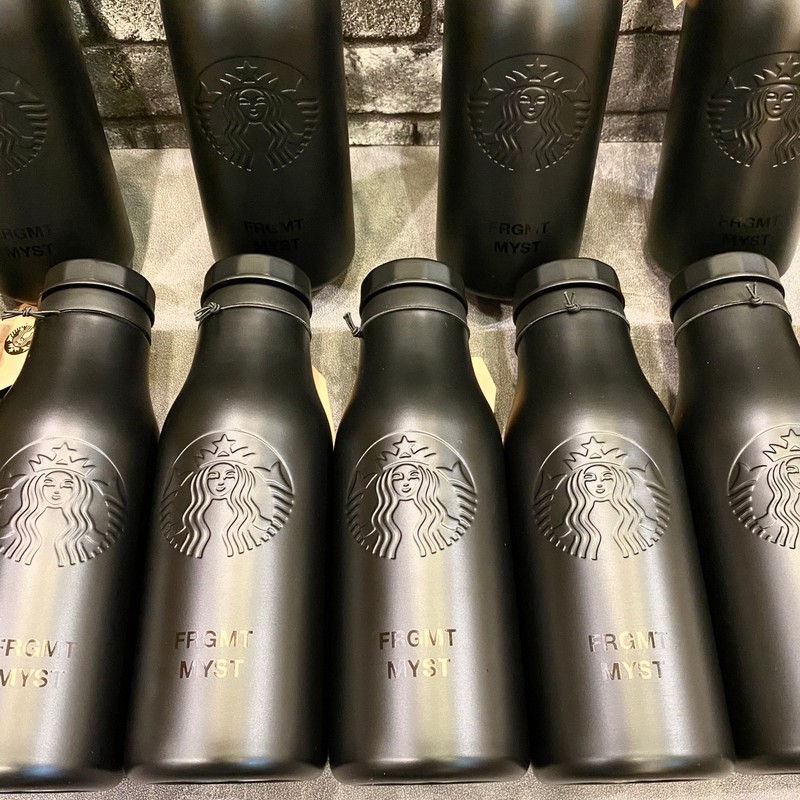 FRAGMENT 星巴克 MIYASHITA PARK 宮下公園 限定 漆黑 不鏽鋼杯 曲線瓶 現貨
