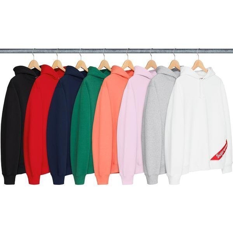 2018SS Supreme CORNER LABEL HOODED BOX LOGO 保暖 重磅 帽T 現貨