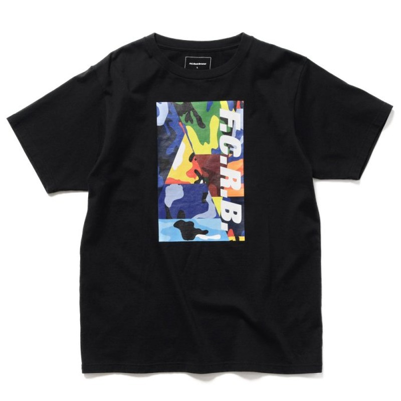 F.C.Real Bristol FCRB CAMOUFLAGE BOX LOGO TEE 迷彩現貨