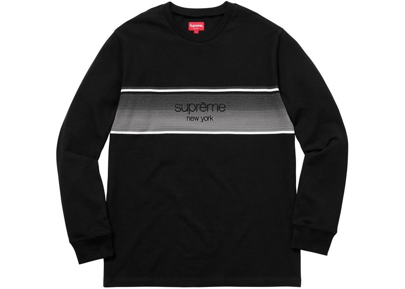 2018SS Supreme Shadow Stripe LS Top 長TEE 現貨