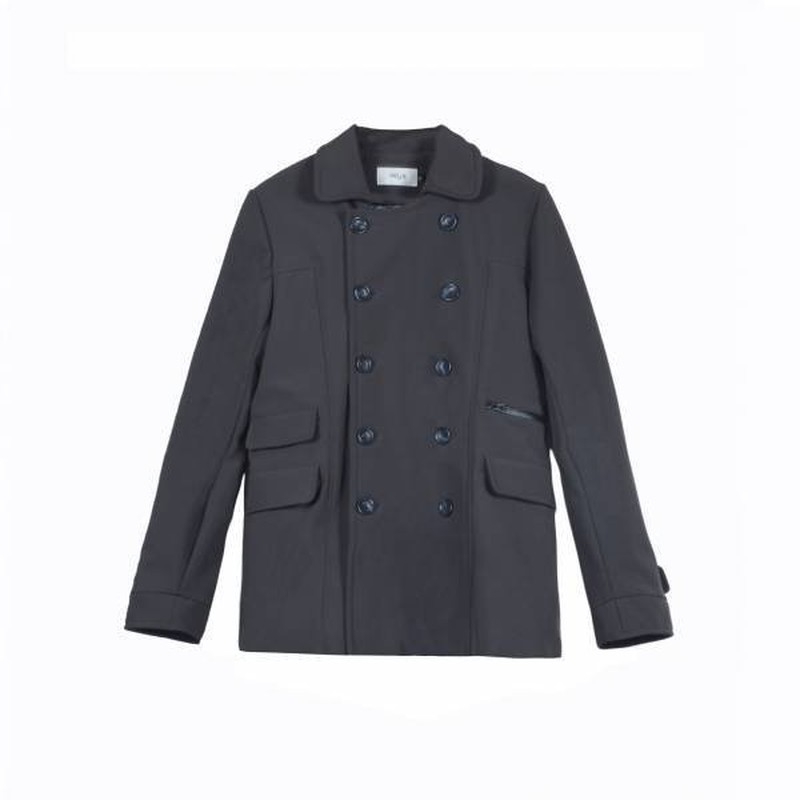 2016AW OqLiq Root Pea 007 Coat 雙排扣 大衣 黑色 現貨