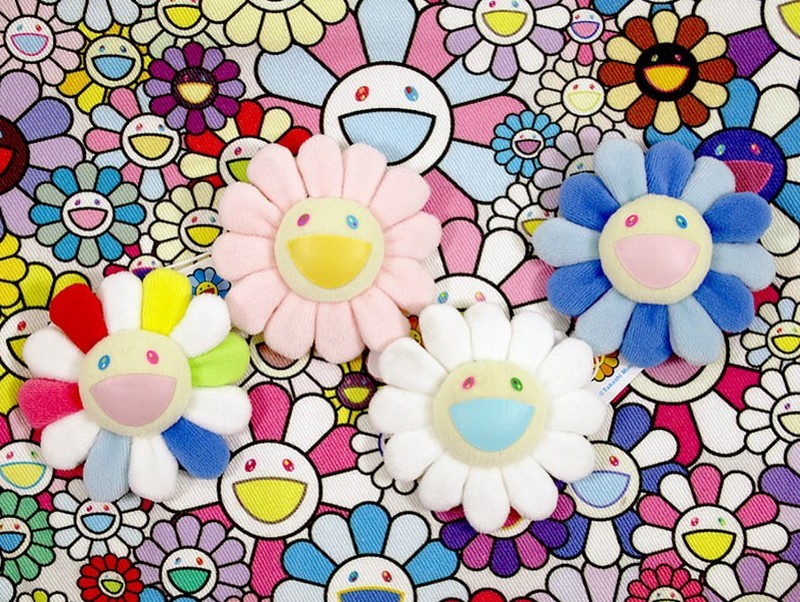 Kaikai Kiki FLOWERS 8cm 村上隆 花花 白彩色 太陽花 別針 吊飾 新款 4色 現貨