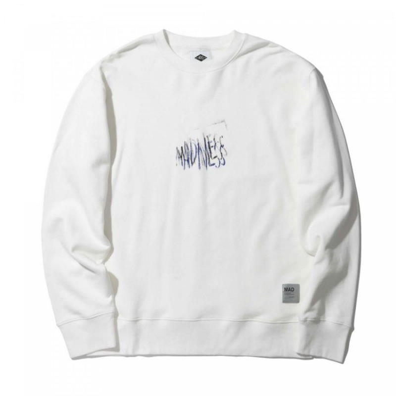 MADNESS OVERLAP LOGO STAMP PRINT SWEATER 大學T