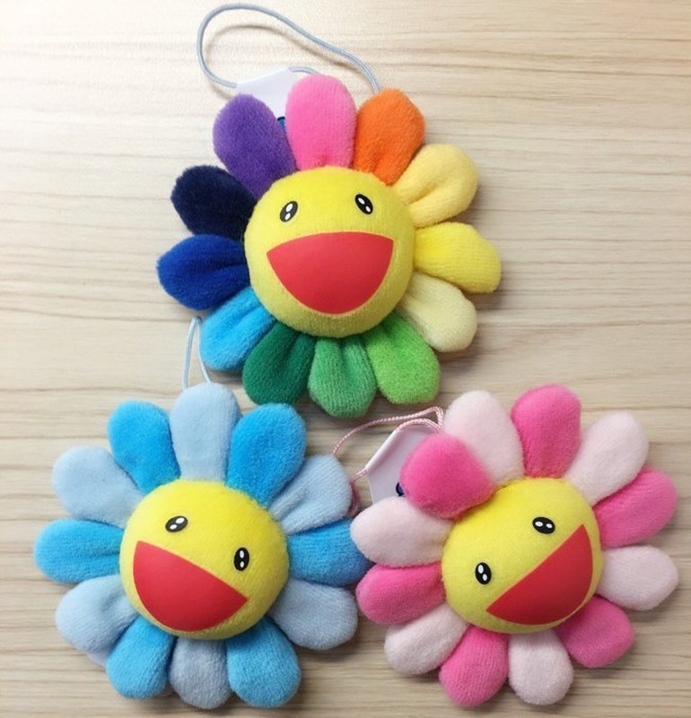 Kaikai Kiki FLOWERS 8cm 村上隆 花花 彩色 太陽花 別針 吊飾 3色 現貨