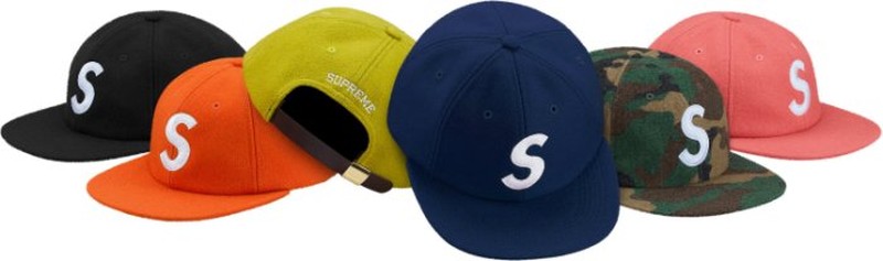 2017AW SUPREME WOOL S LOGO 6 PANEL 羊毛 棒球帽 帽子 現貨