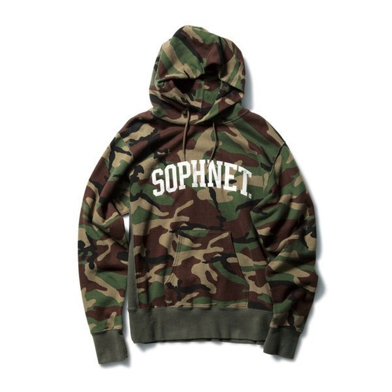2016SS SOPHNET CAMOUFLAGE PULL OVER SWEAT 迷彩 帽T 現貨