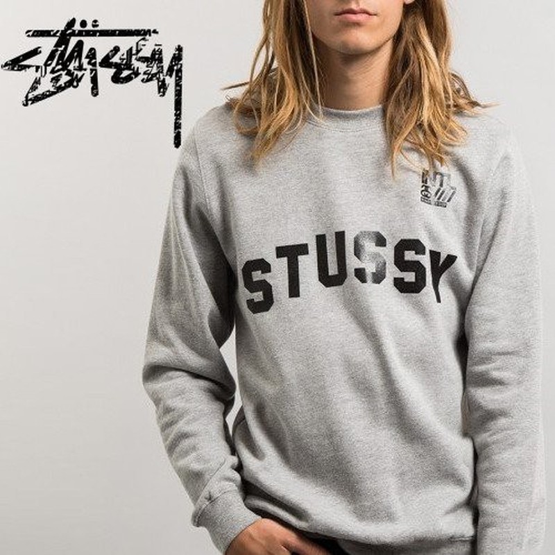 STUSSY INTL ATHLETIC HOOD 黑 灰 大學T 1913474