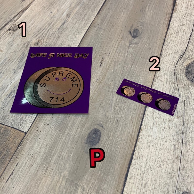 SUPREME 貼紙 Sticker P 系列 單張 賣場