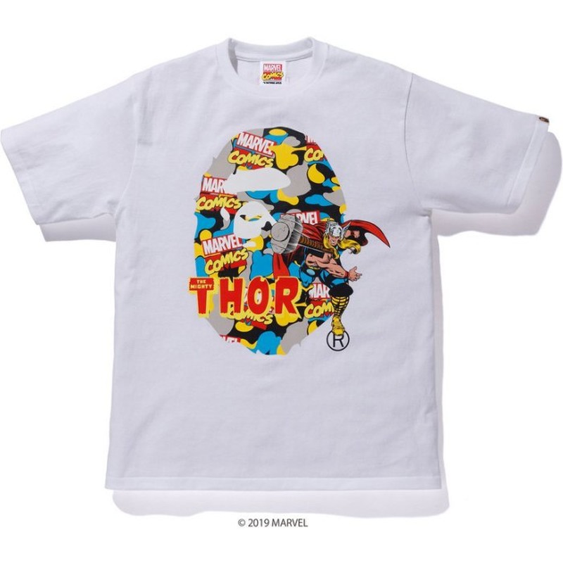 BAPE APE MARVEL CAMO MIGHTY THOR TEE 索爾 漫威 短T 現貨