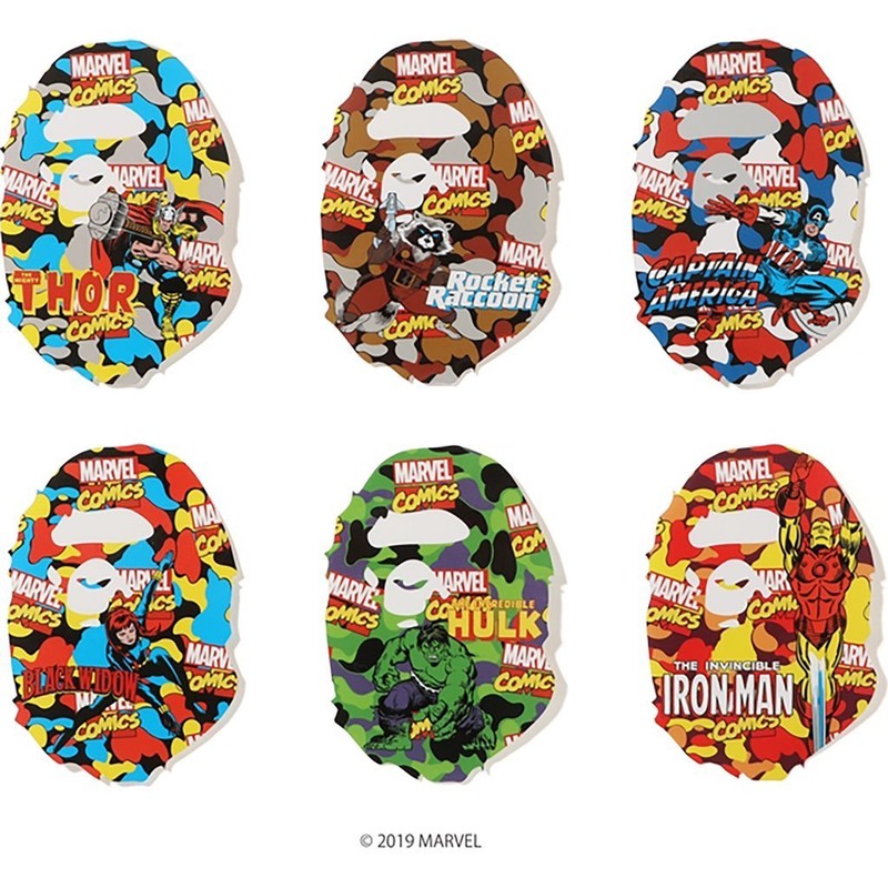 A BATHING APE BAPE MARVEL STICKERS SET 漫威 猿人 貼紙 現貨