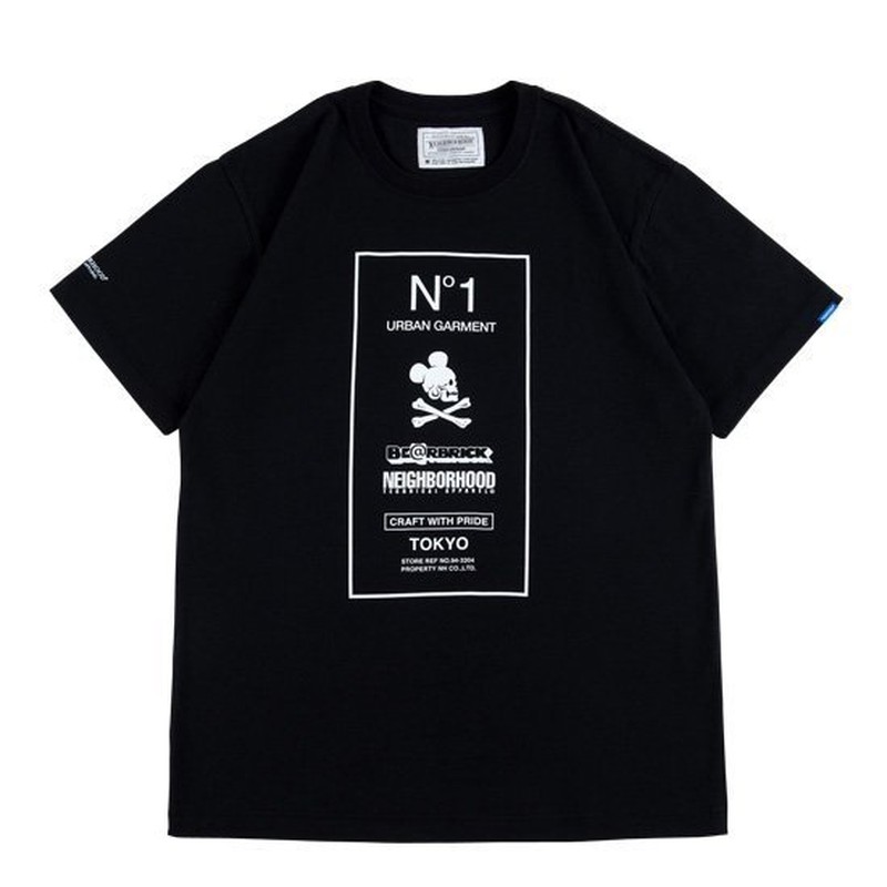 NEIGHBORHOOD BE@RBRICK NH-SKULL FRAME 聯名 短T TEE