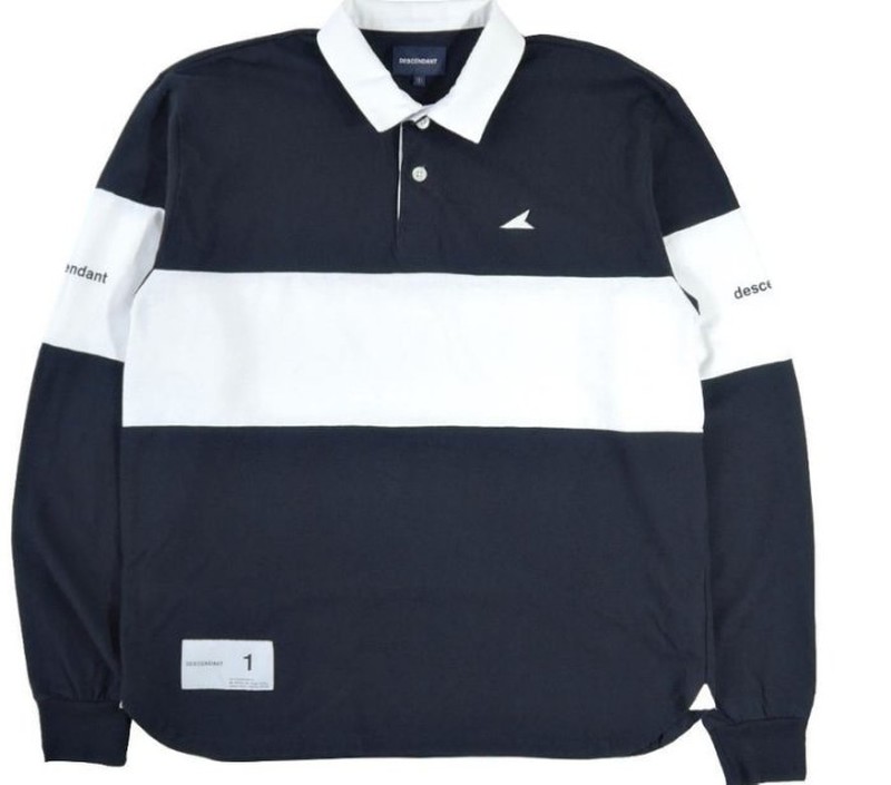 2018SS DESCENDANT PADDLE / POLO LS POLO衫 黑色 鯨魚 旗幟 熱門款 現貨