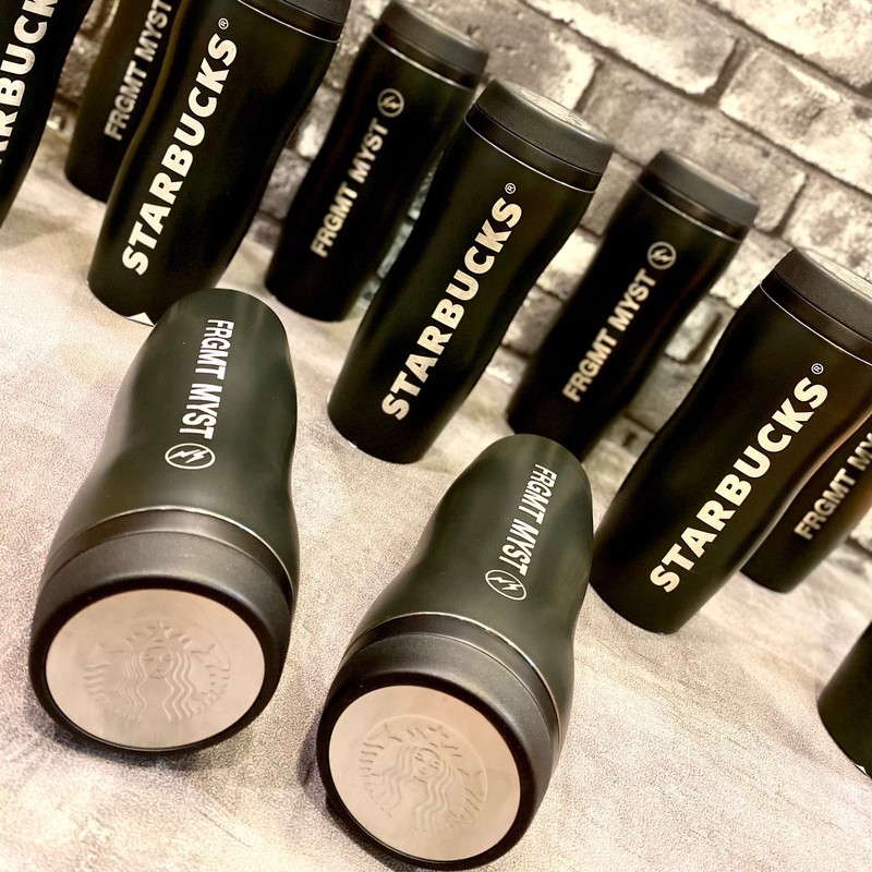 FRAGMENT 星巴克 MIYASHITA PARK 宮下公園 限定 漆黑 不鏽鋼杯 水瓶 現貨