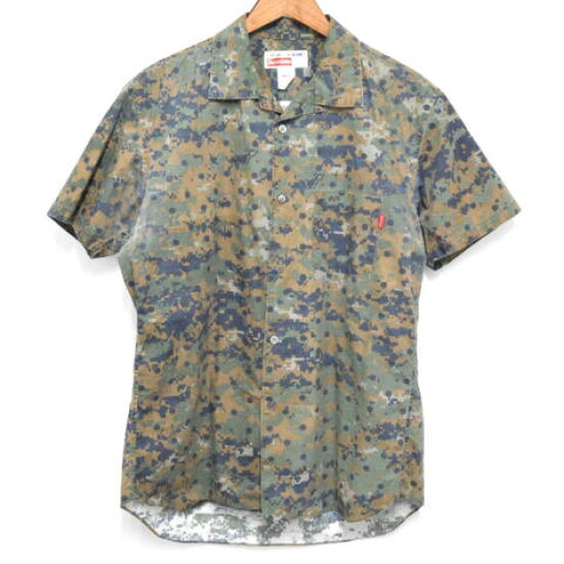 2013SS Supreme Comme des Garcons CDG LOOP COLLAR SHIRT 川久保玲 聯名 迷彩 短袖 襯衫 現貨