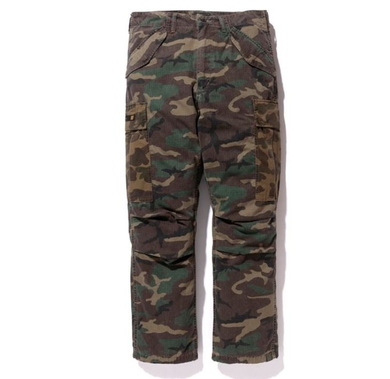 2017AW WTAPS BAPE CARGO TROUSERS 聯名 褲子 口袋 迷彩 工作褲 猿人