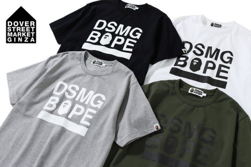 BAPE APE DOVER STREET MARKET GINZA DSM 短T 小頭 LOGO 現貨