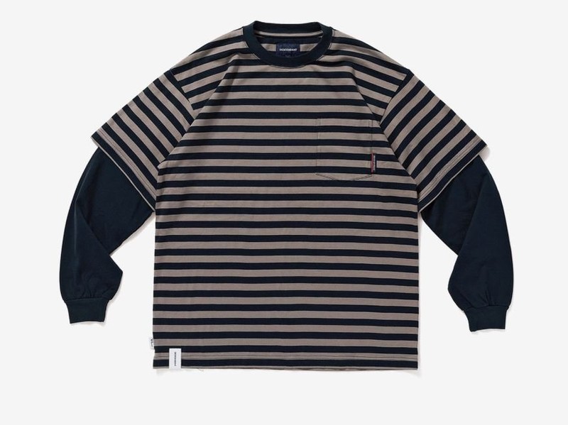 2020SS DESCENDANT RON HERMAN 限定 MILITIA LAYERD TEE 兩件式 條紋 長T 現貨