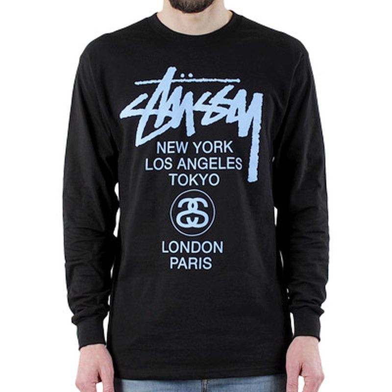 STUSSY WORLD TOUR TEE L/LS 薄長袖世界巡迴長TEE 三色1993830