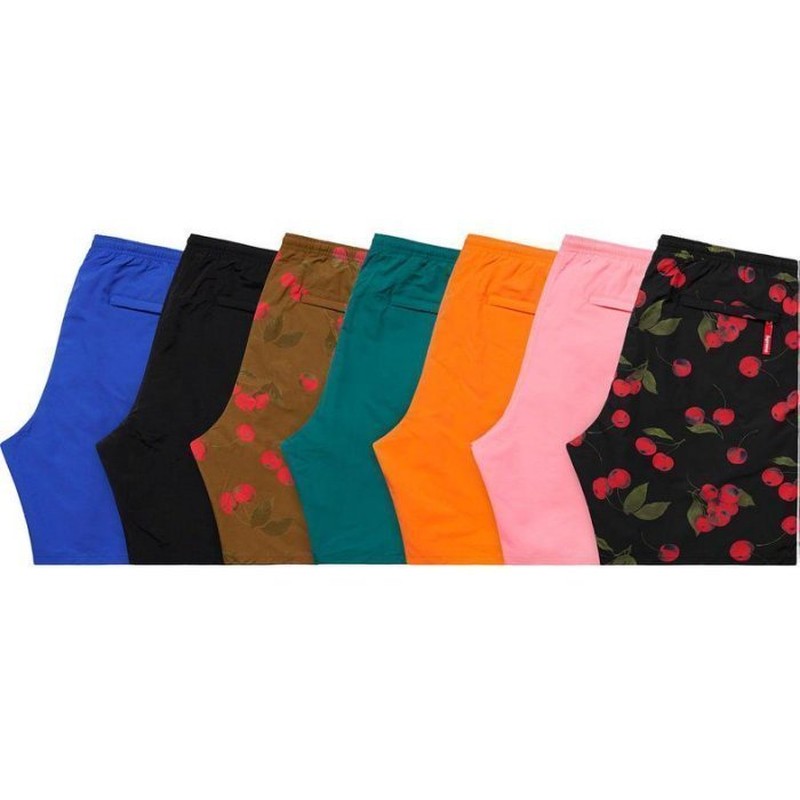2019SS SUPREME Nylon Water Short 休閒 櫻桃 短褲