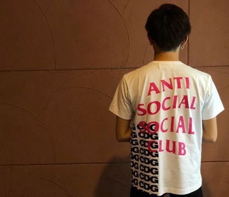 2018SS CDG X ASSC ANTI SOCIAL SOCIAL CLUB 短T 川久保玲 聯名