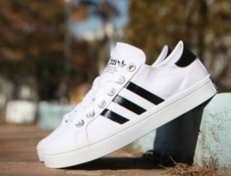 ADIDAS Originals Court Vantage W 帆布鞋 白黑 S78765