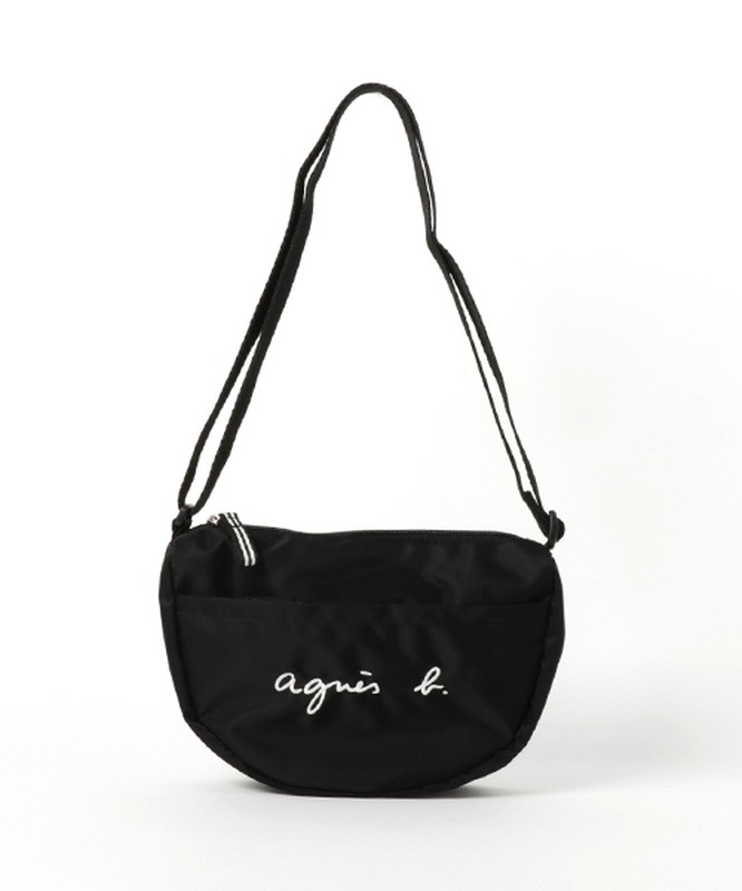 agnes b. GL11 E BAG 日本 限定 LOGO 側背 小包 側背包 黑色 現貨