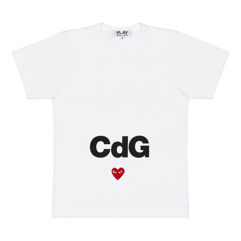 COMME des GARCONS Short PLAY Tee Cdg x Play T-Shirt LOGO 特殊 聯名款 小紅愛心 川久保玲 短T 現貨