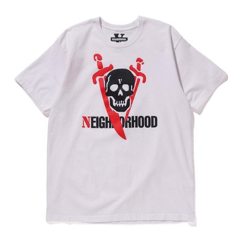 2019SS NEIGHBORHOOD x VLONE NHVL.T-2 / C-TEE 雙刀骷髏 短T 現貨