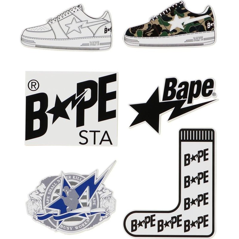 BAPE STA STICKERS SET APE FORCE 鞋子 貼紙 現貨