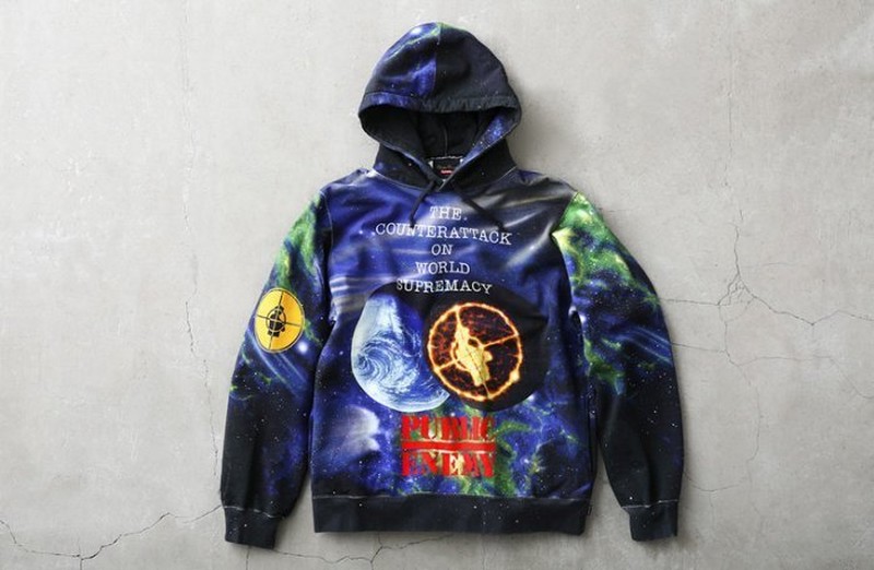 SUPREME UNDERCOVER PUBLIC ENEMY SWEATSHIRT 帽T 星空