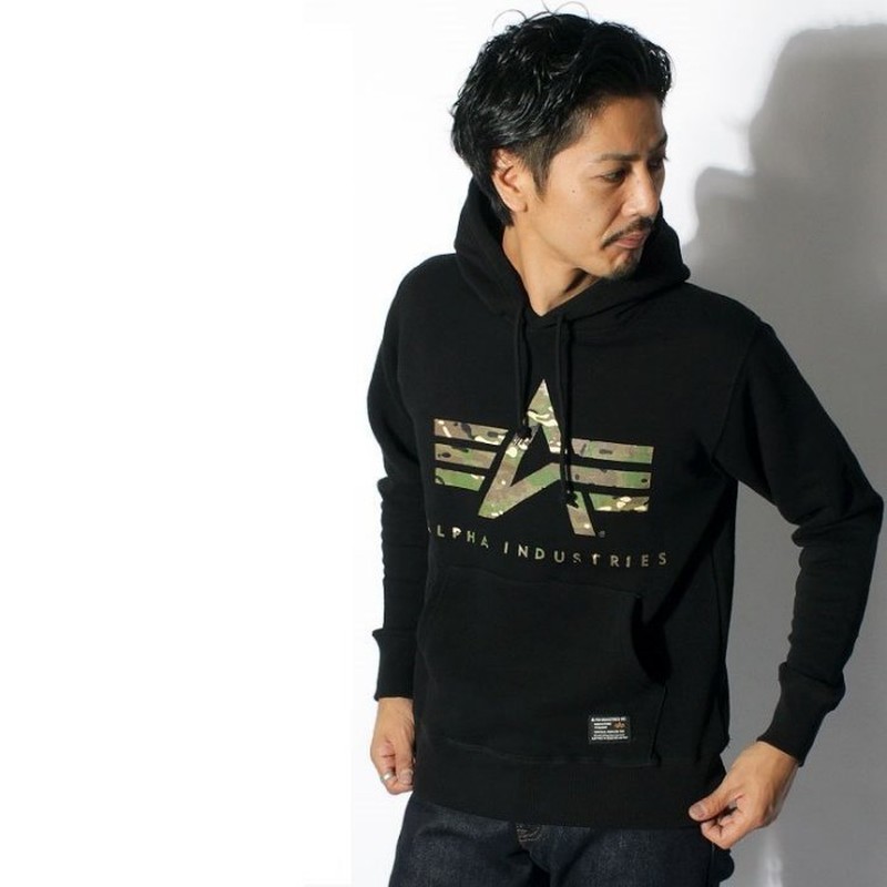 日版 ALPHA LOGO 帽T 黑綠迷彩/ TC1117-001 灰綠迷彩 TC1117-002