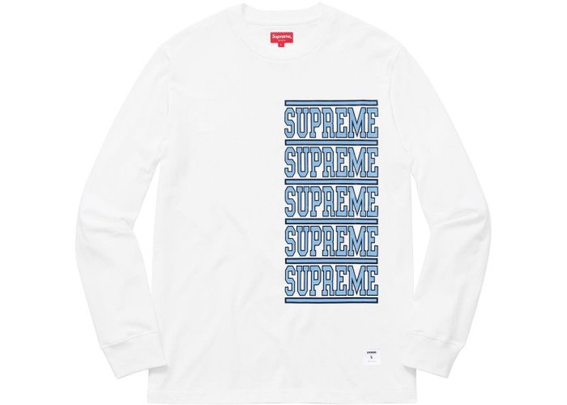 2018SS Supreme Stacked L/S Top 長袖 長T LOGO 字體 現貨