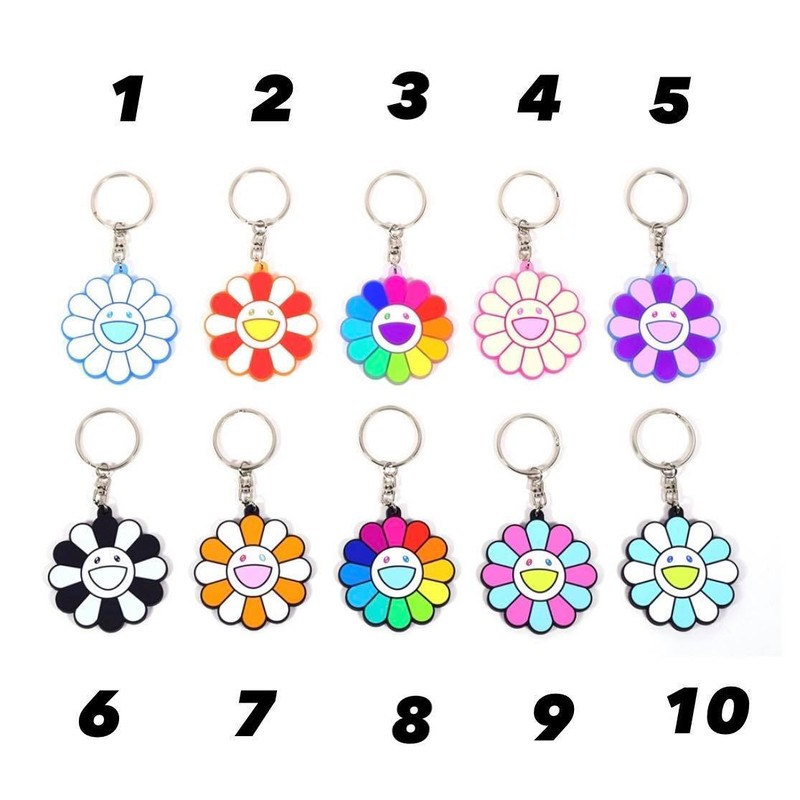 Kaikai Kiki FLOWERS 村上隆 吊飾 小花 配件 鑰匙圈 彩虹配色 現貨