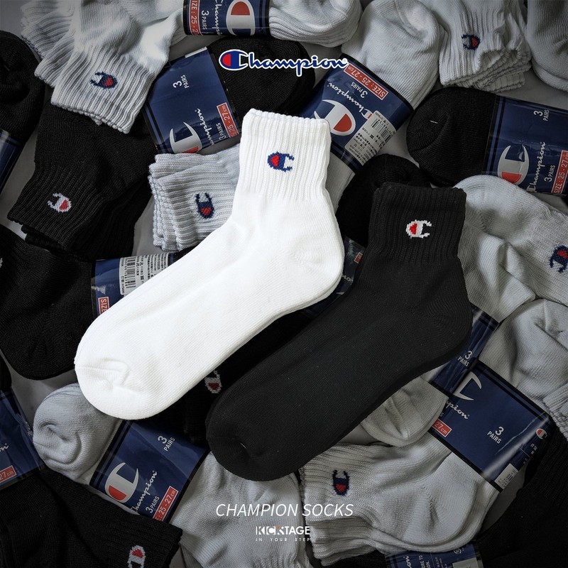 CHAMPION 日版 襪子 小C 一組 三雙 CMSCH202 兩色