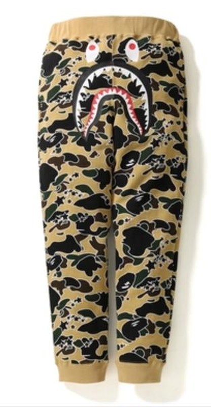 Bape Sta Camo Shark Slim Sweatpants 黃迷彩