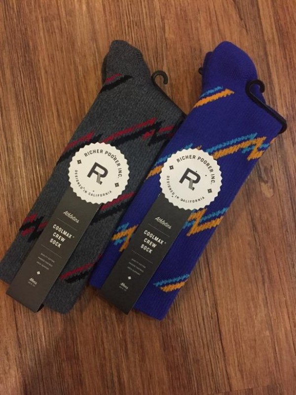 2015AW Richer Poorer WHIPLASH 運動 長襪 襪子 兩款 線條 素色 現貨 MSH-WPSH03